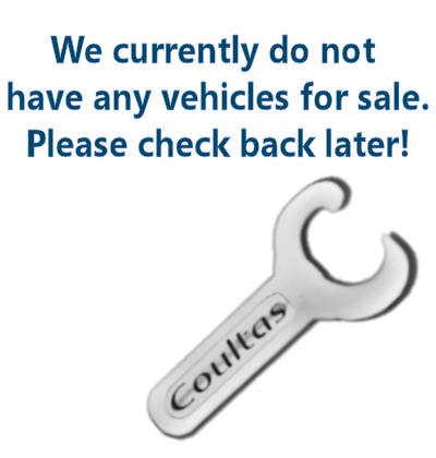 We currently do not have any vehicles for sale. Please check back later.